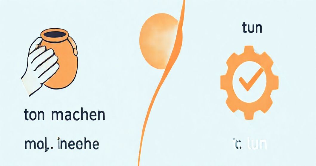 Phân biệt và sử dụng động từ machen và tun trong tiếng Đức
