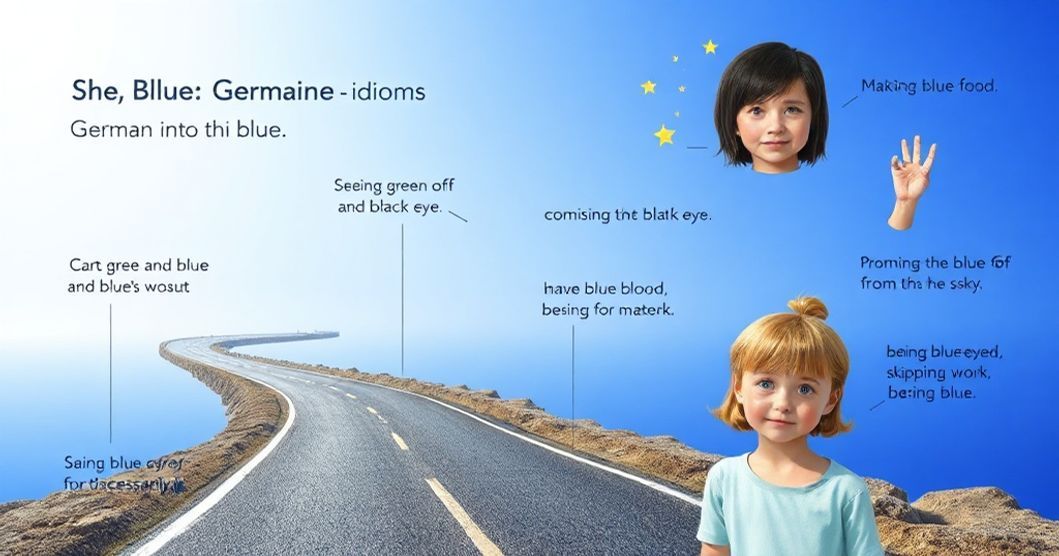 Những câu thành ngữ tiếng Đức với màu xanh dương