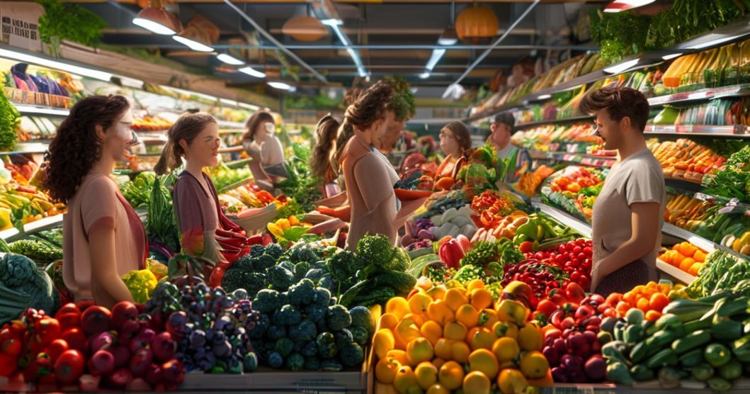 Đi siêu thị ở Đức: Từ vựng rau củ, hoa quả và rau thơm