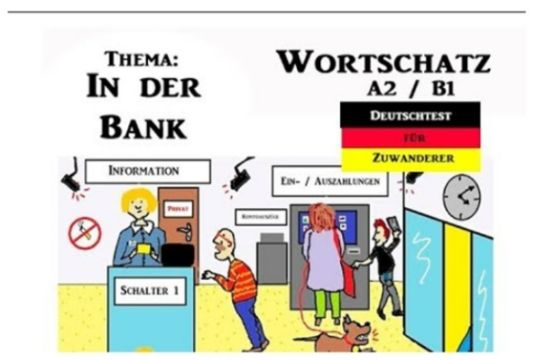 Từ vựng và các mẫu câu giao tiếp thông dụng trong tiếng Đức chủ đề ngân hàng